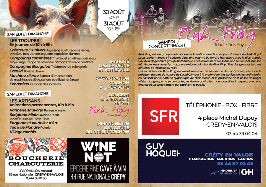 programme fête des cochons 2025